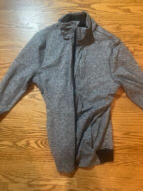 lululemon athletica Heather Gray Lightweight Zip-Front Jacket